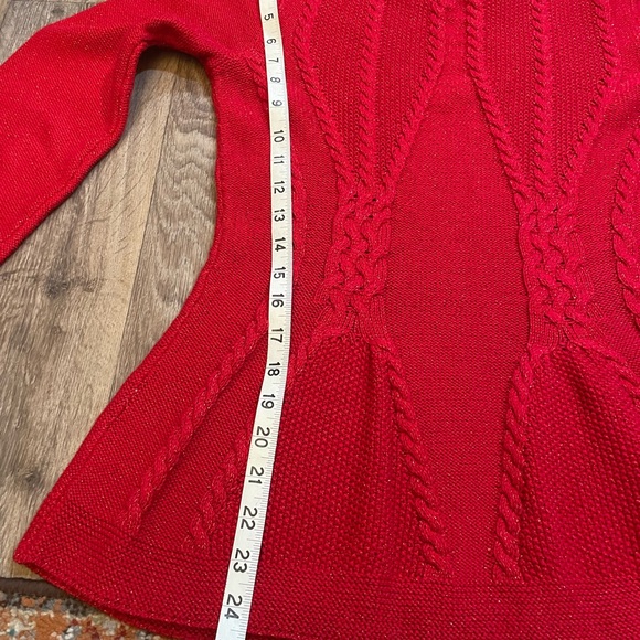 Women's Red Sweater - Picture 7 of 9